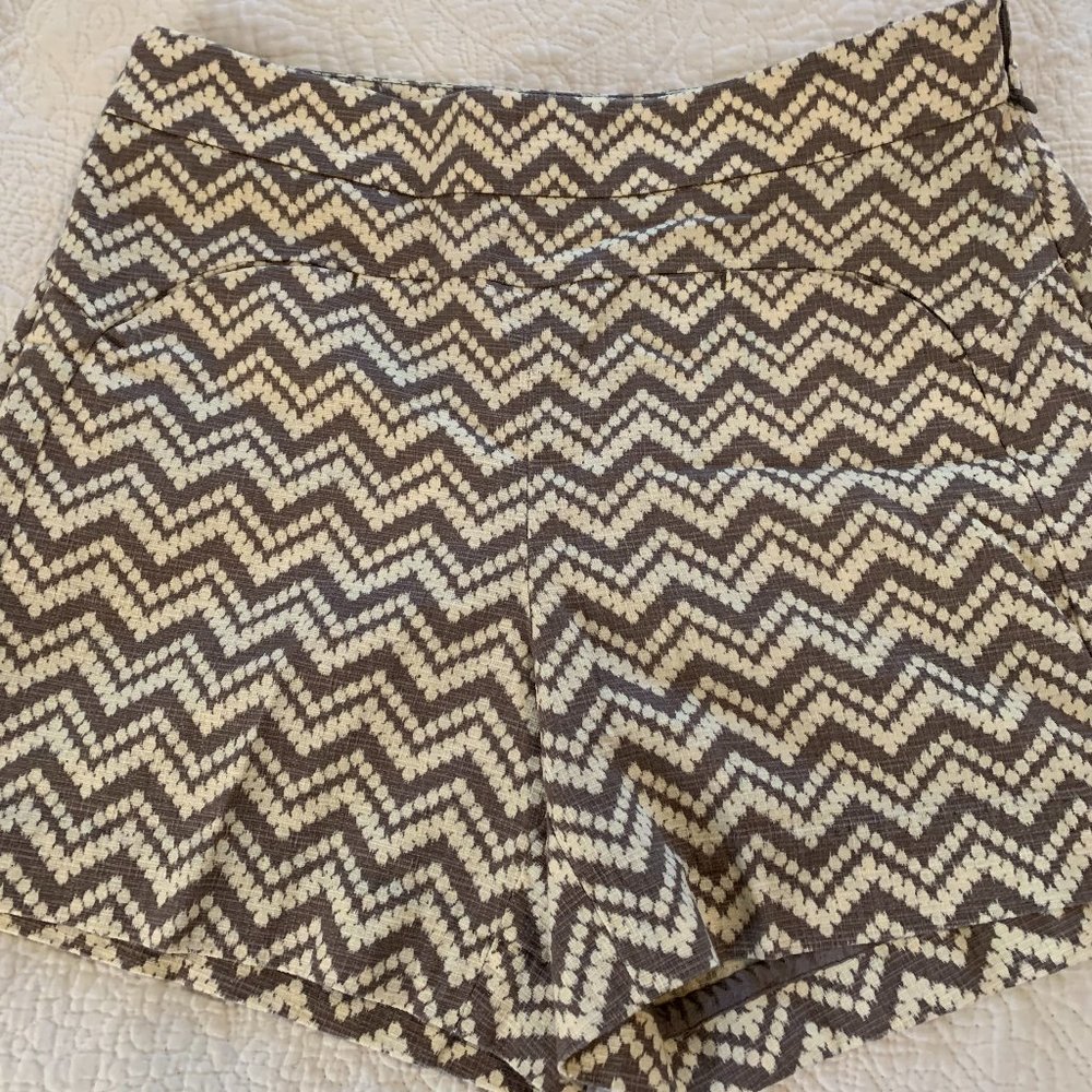 Anthropologie Cartonnier Chevron Shorts size 6